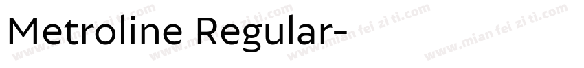 Metroline Regular字体转换
